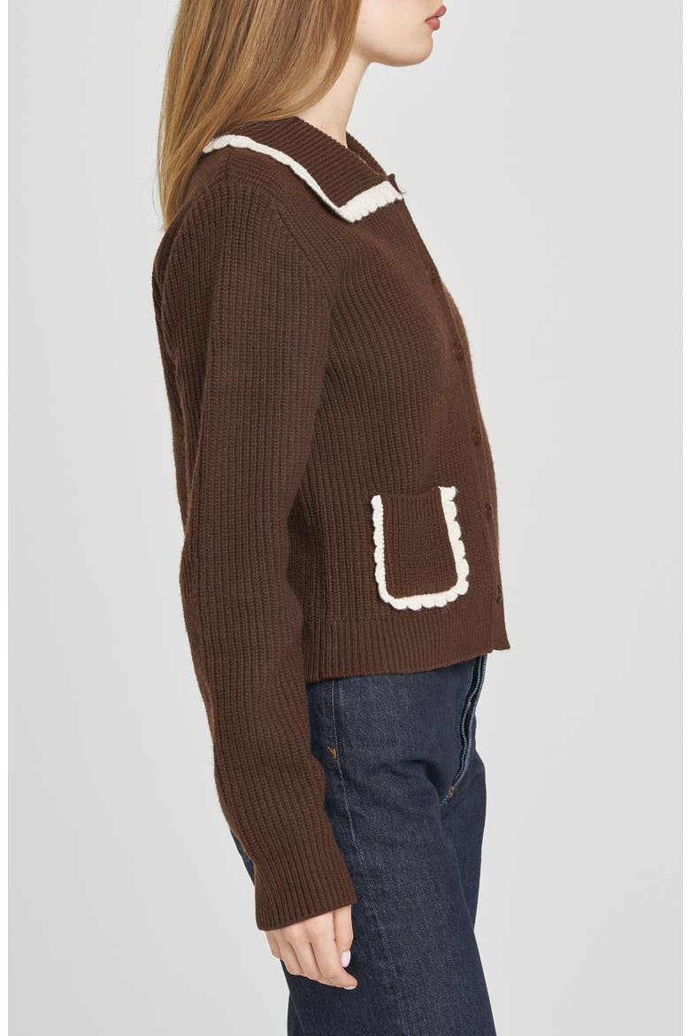 Millie Cardigan, Alternate, color, CHOCOLATE