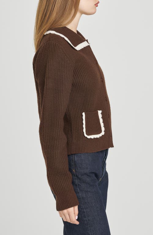 Wayf Millie Cardigan Chocolate In Brown