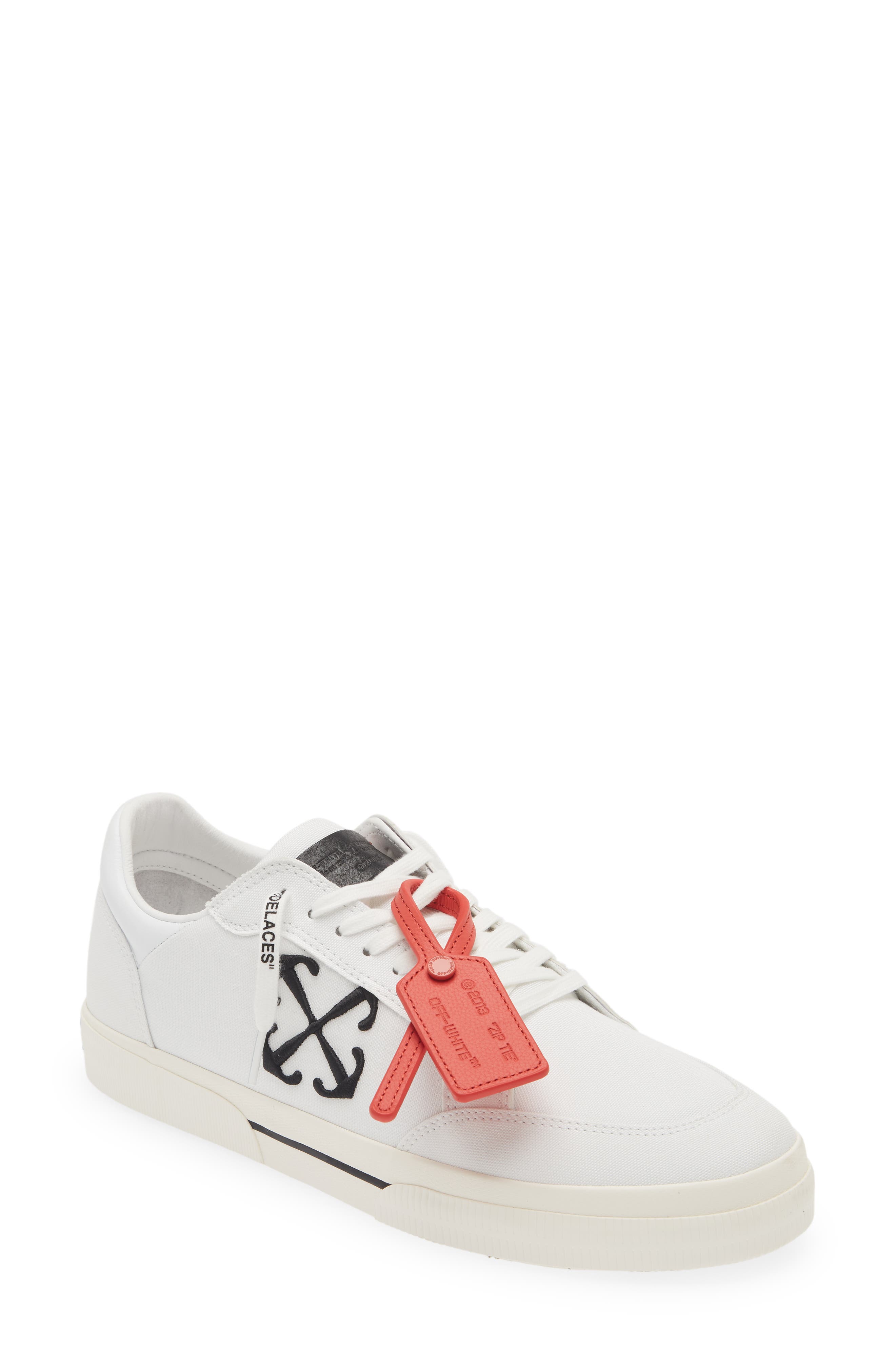 Off-White New Low Sneaker, Main, color, White Black