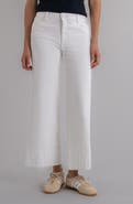 KUT from the Kloth Meg Coated Pintuck High Waist Ankle Wide Leg Jeans