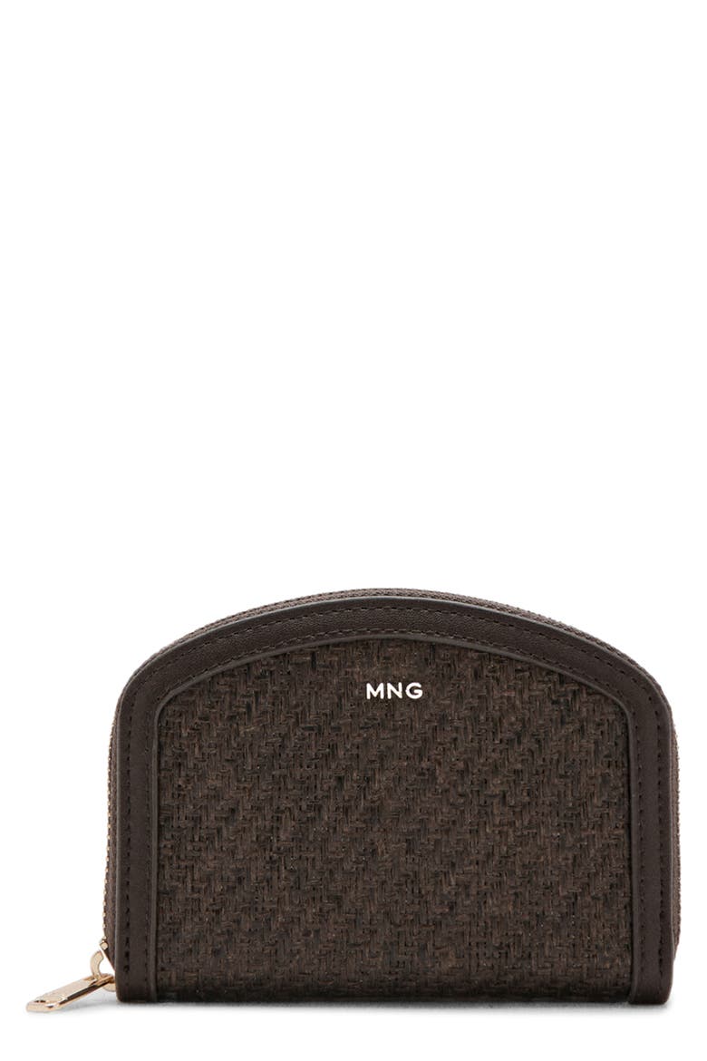 Medium Zip Wallet, Main, color, CHOCOLATE