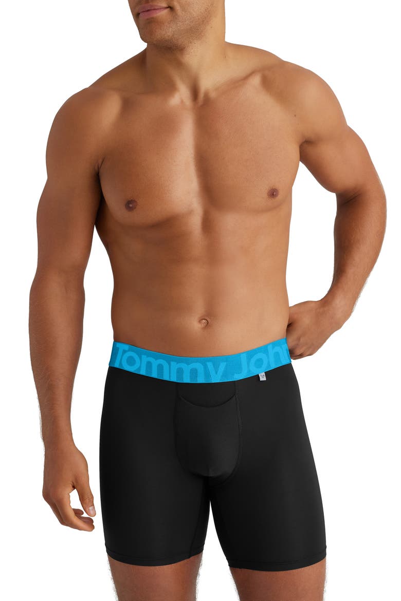 360 Sport 6-Inch Hammock Pouch™ Boxer Briefs, Main, color, ANTHRACITE/BLUE WB