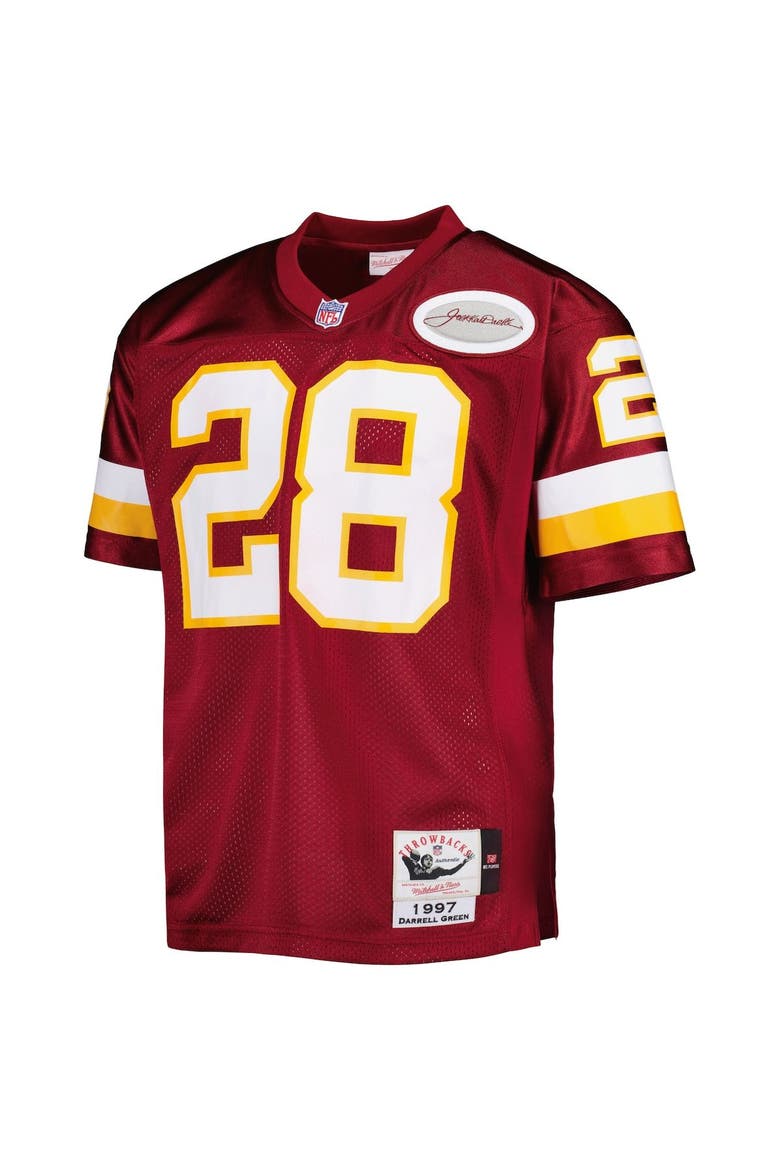Men's Mitchell & Ness Darrell Green Burgundy Washington Football Team 1997 Authentic Throwback Retired Player Jersey, Alternate, color, Burgundy
