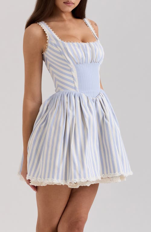 House Of Cb Liesl Stripe Corset Minidress