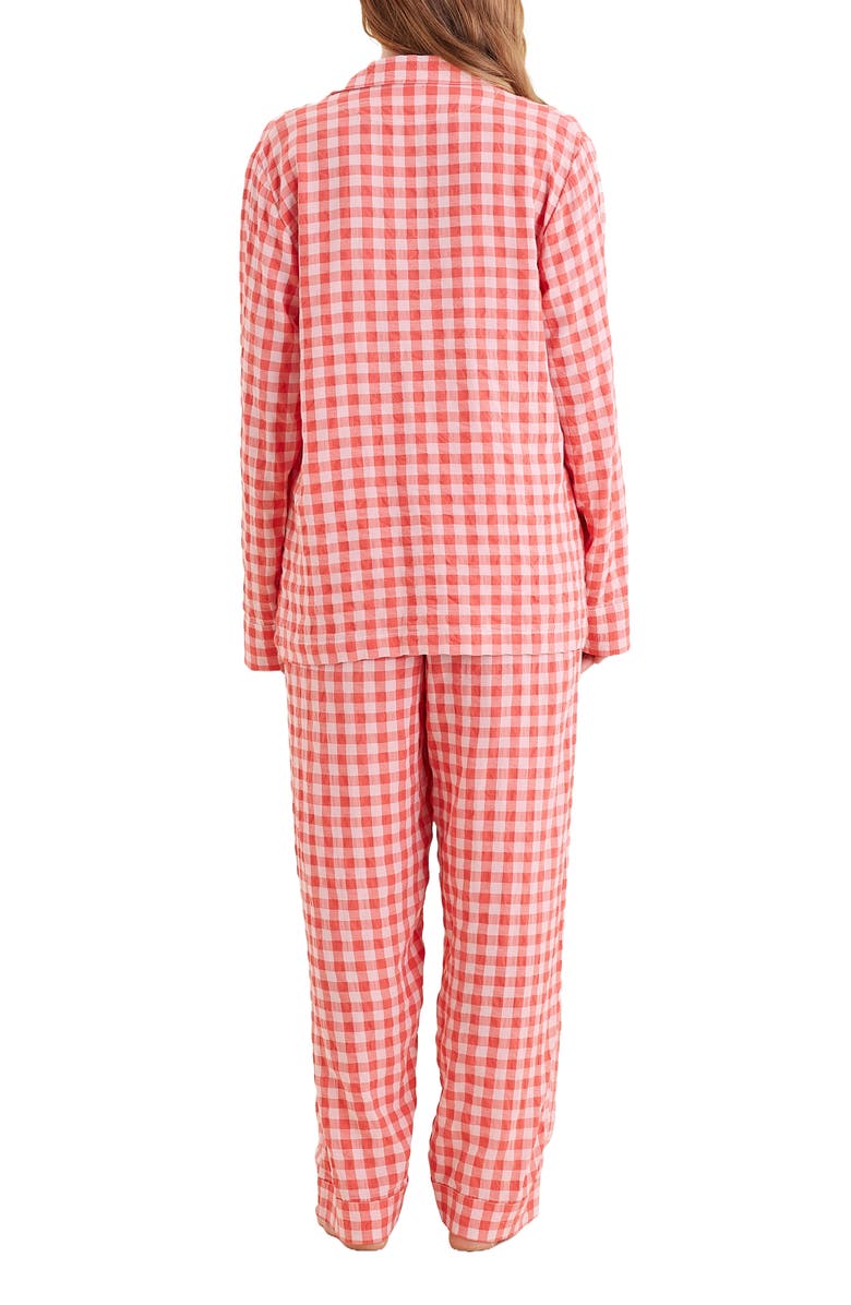 Papinelle Seersucker Gingham Pajamas, Alternate, color, 