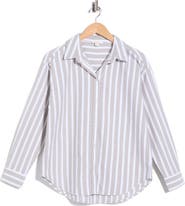beachlunchlounge Cidney Oversize Cotton Button-Up Shirt