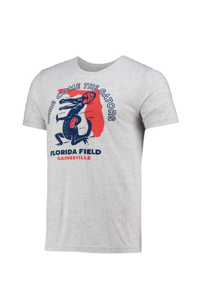 HOMEFIELD Men's Homefield Heathered Gray Florida Gators Vintage Here Come The Gators T-Shirt, Alternate, color, 