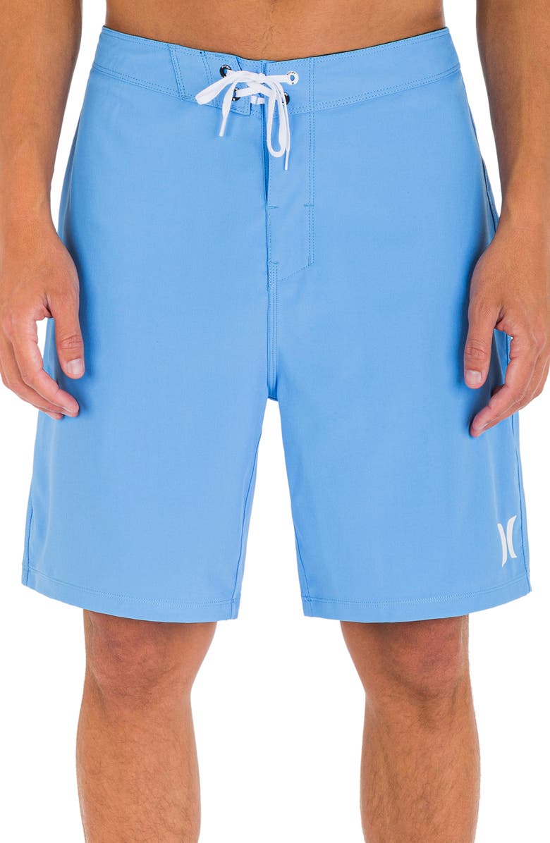 Hurley One & Only Solid Volley Swim Trunks, Main, color, Unity Blue