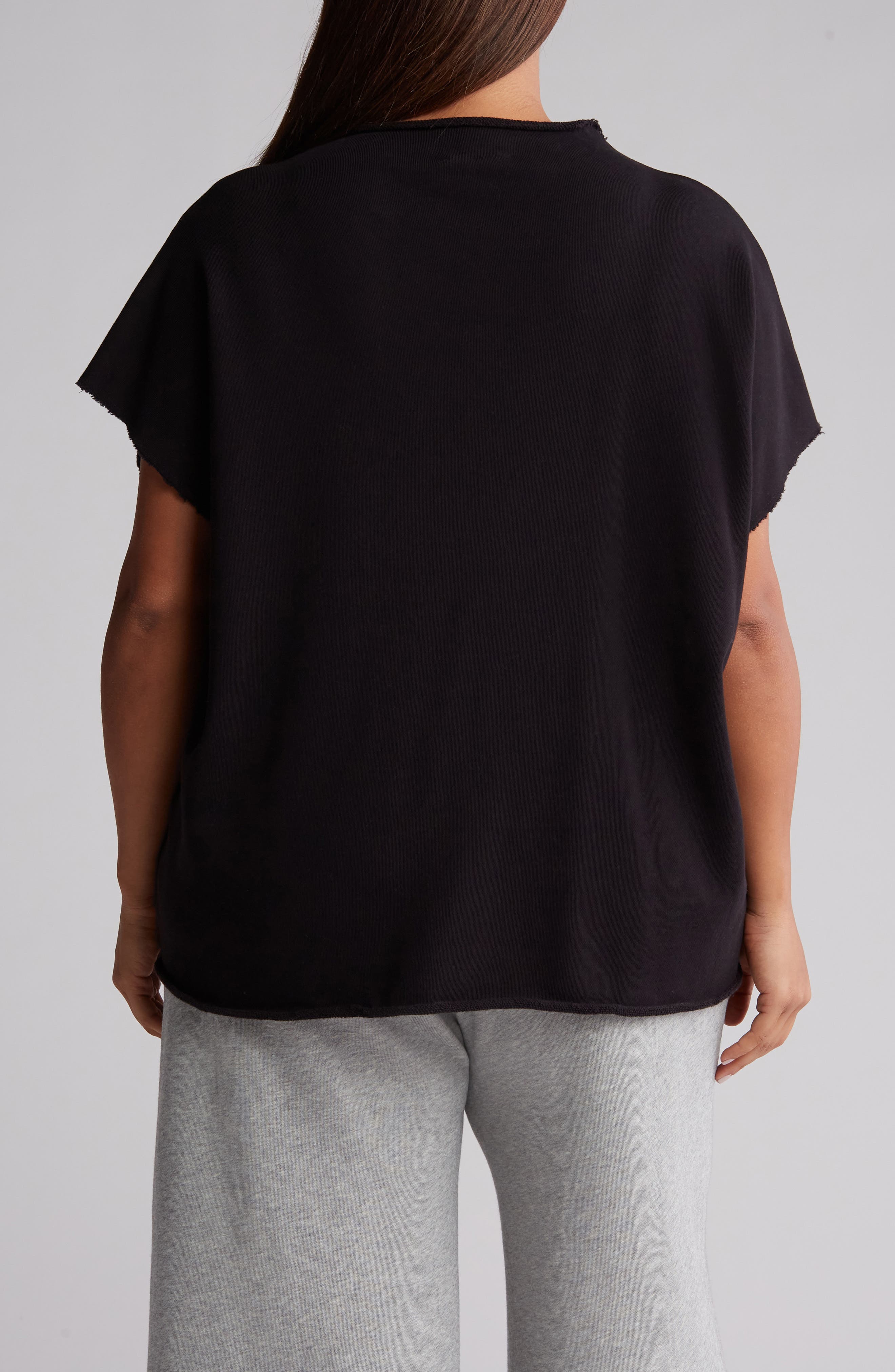 Funnel Neck Organic Cotto…