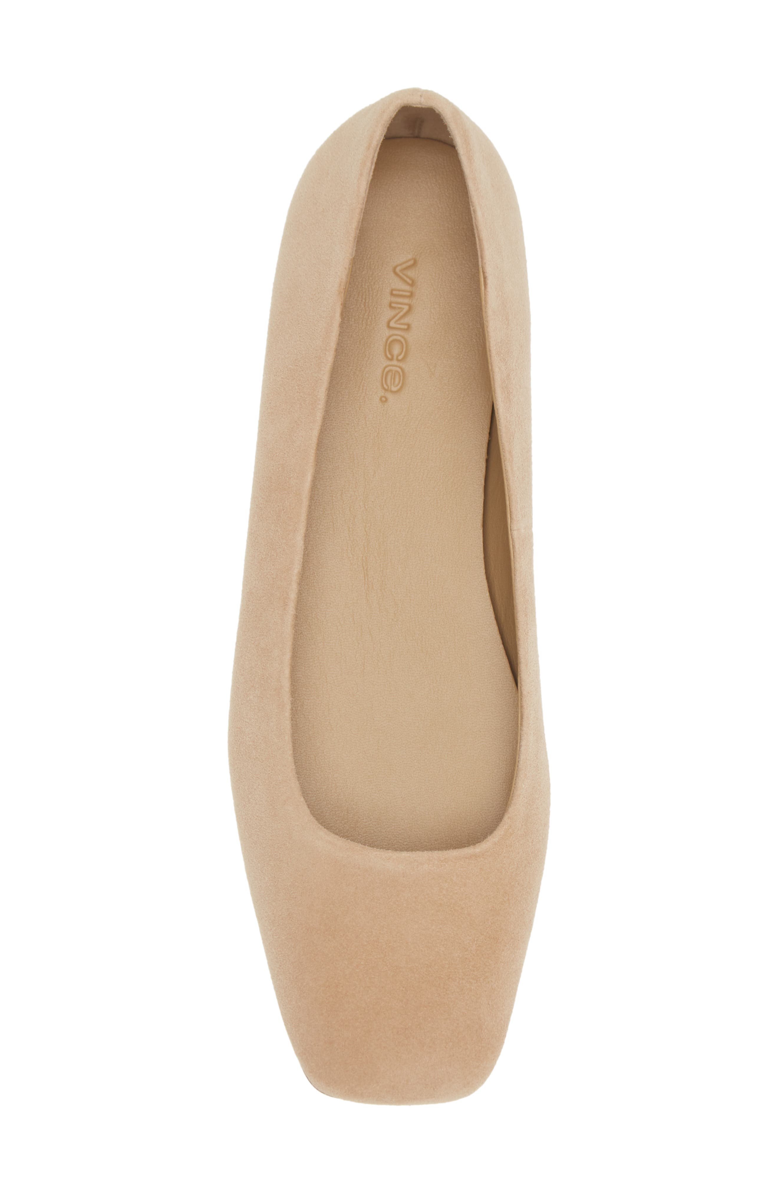 Cesta Square Toe Ballet Flat, Alternate, color, DUNE