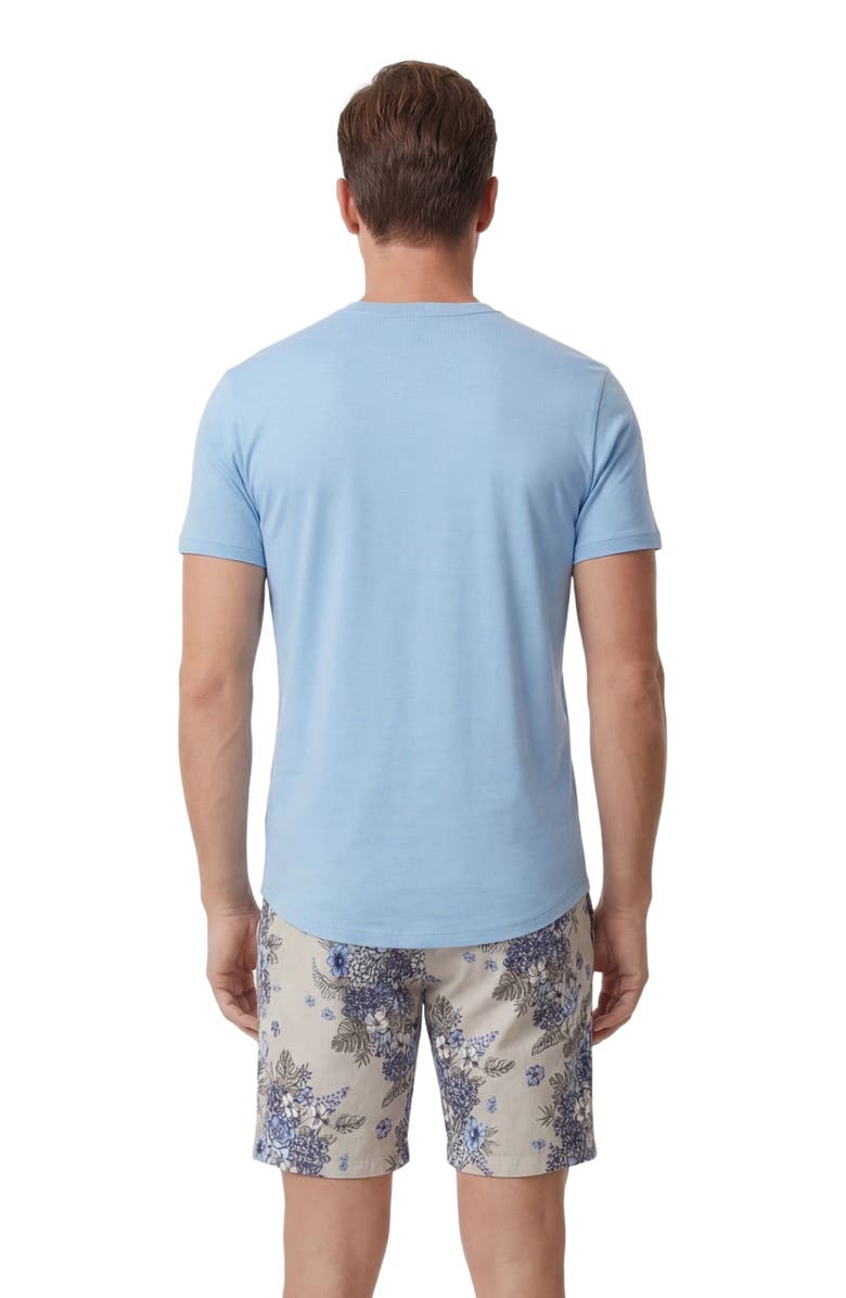 Lords of Harlech Clumped Floral Mens Flat Front Short, Alternate, color, Clumped Floral Natural