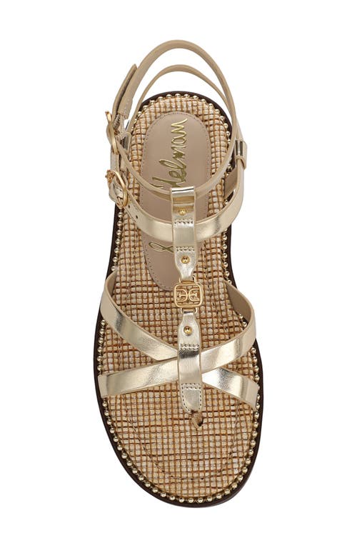 Sam Edelman Talya Sandal In Amber Gold