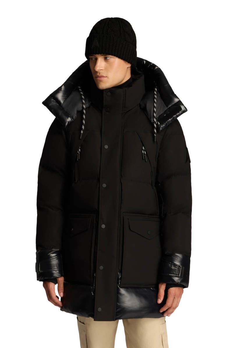Alpenhaus Verenfeld Heavyweight Puff Parka with Removable Hood, Main, color, Black