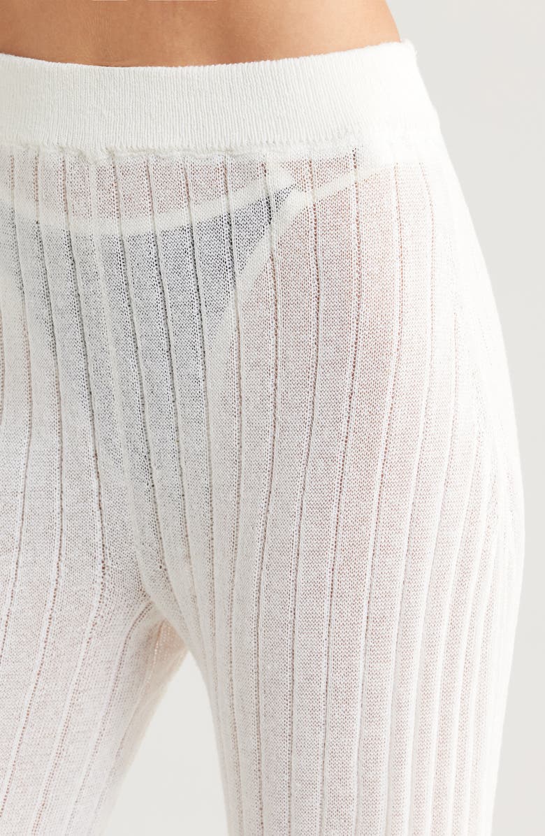 Solid & Striped The Faye Rib Cover-Up Pants, Alternate, color, Brule