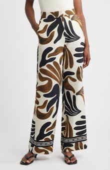 Karina Print Wide Leg Pants