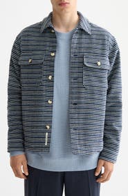 Scotch & Soda Stripe Structured Overshirt