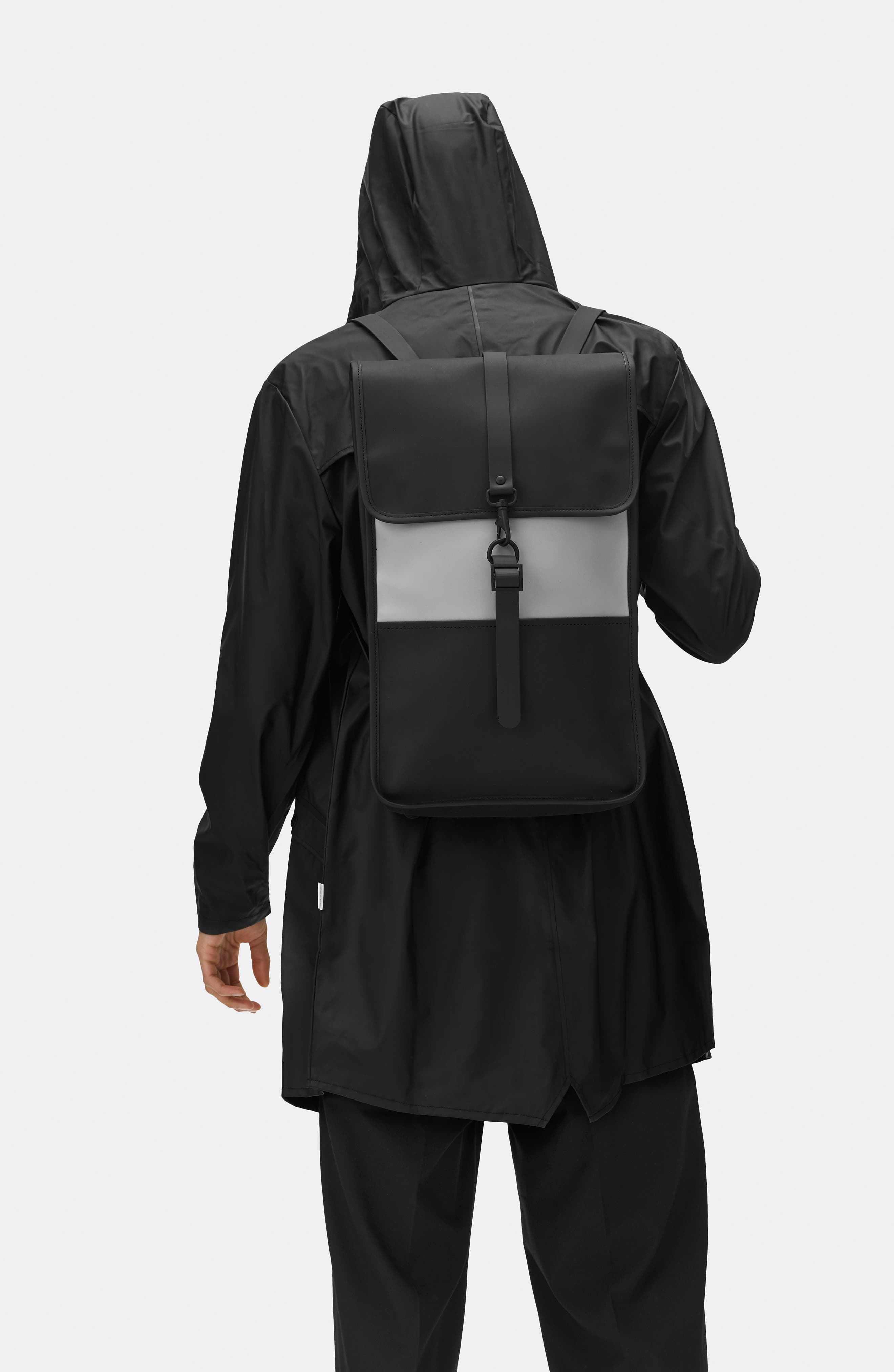 Waterproof Backpack, Alternate, color, BLACK/ STONE