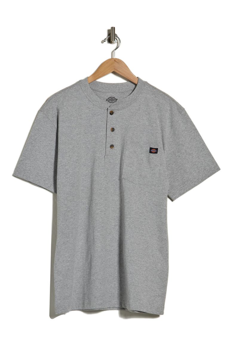 Relaxed Fit Heavyweight Henley T-Shirt, Alternate, color, HEATHER GRAY