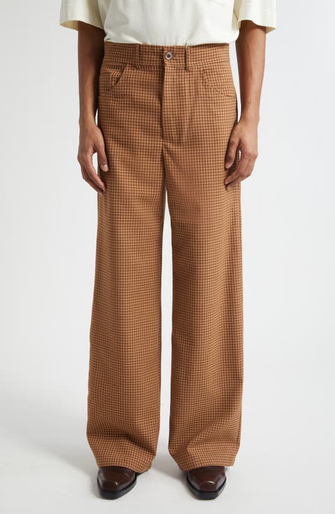 Ramon Check Wool Trousers