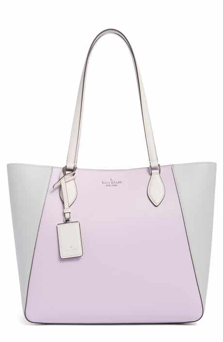 poppy colorblock tote bag