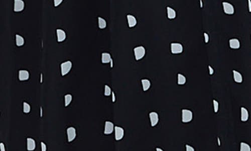 Brave + True Brave+true Ritz Print Long Sleeve Midi Dress In Black