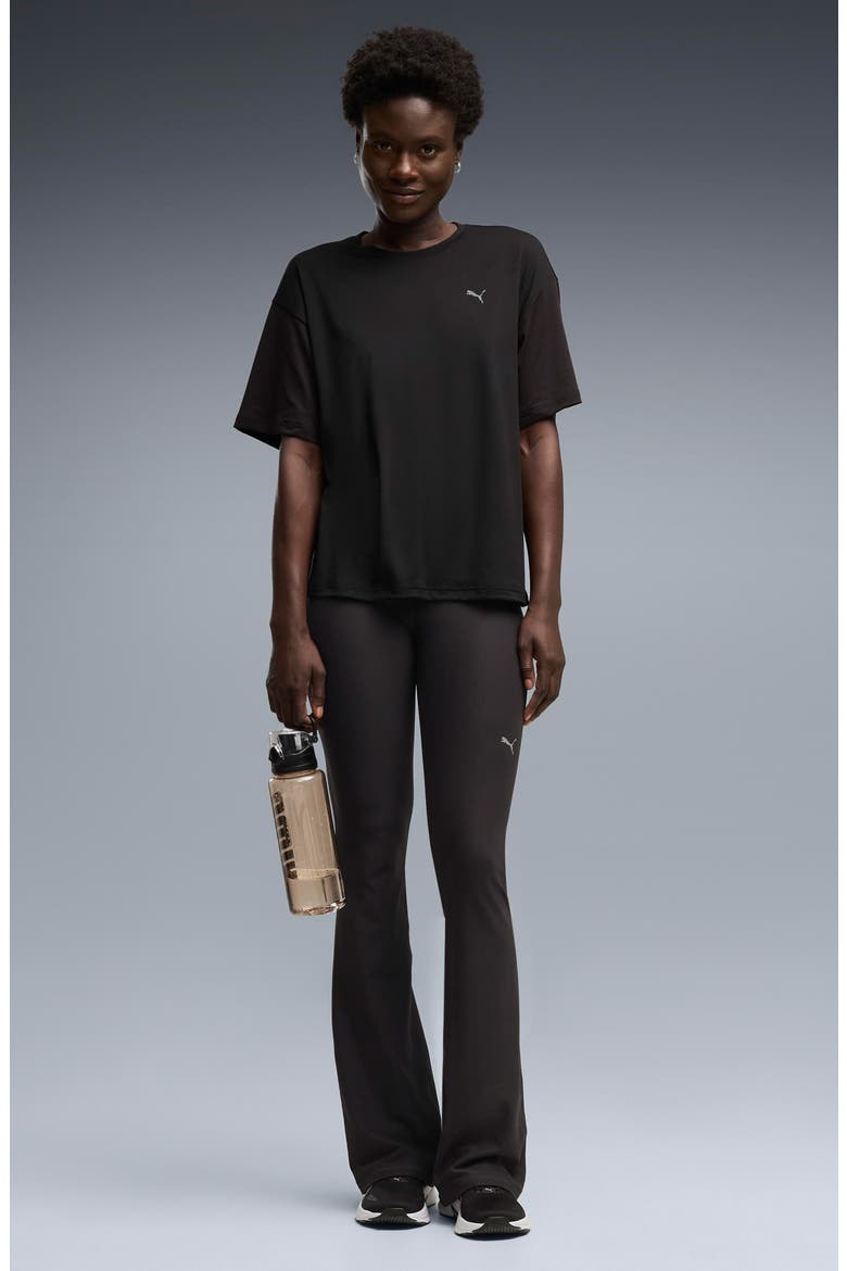 Cloudspun High Waist Flare Leggings, Alternate, color, PUMA BLACK