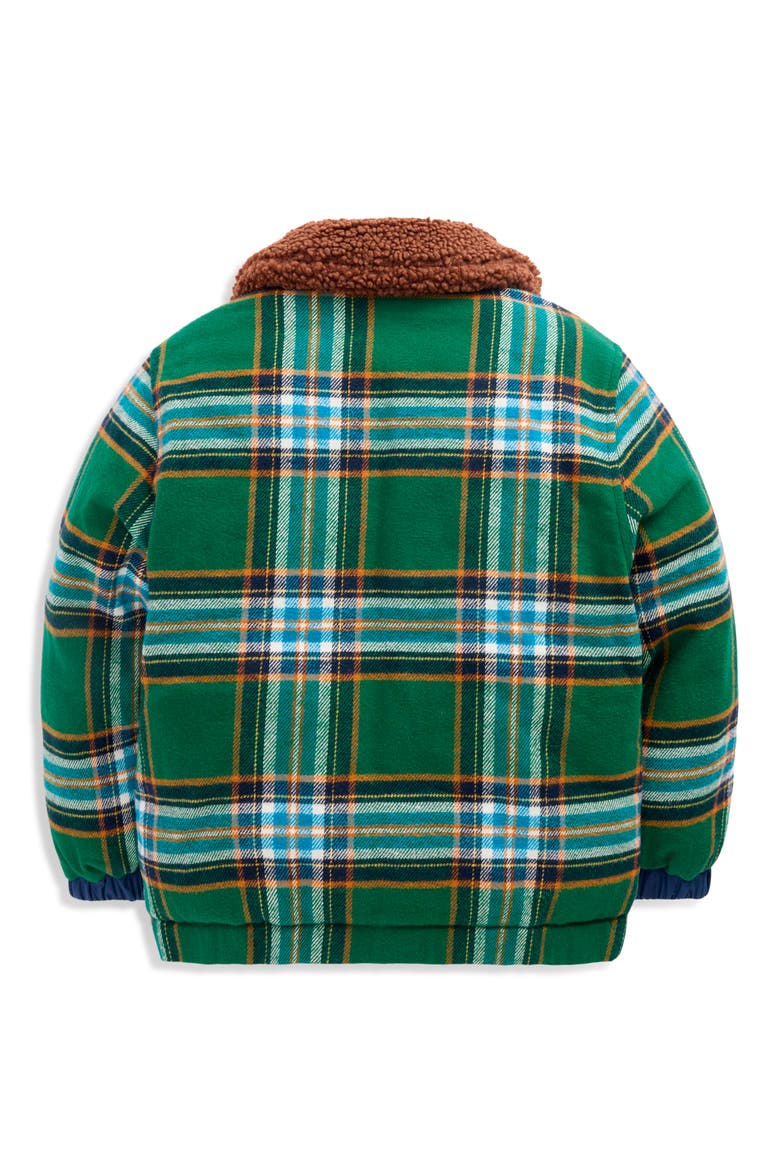 Kids' Reversible Quilted Jacket, Alternate, color, GREEN CHECK