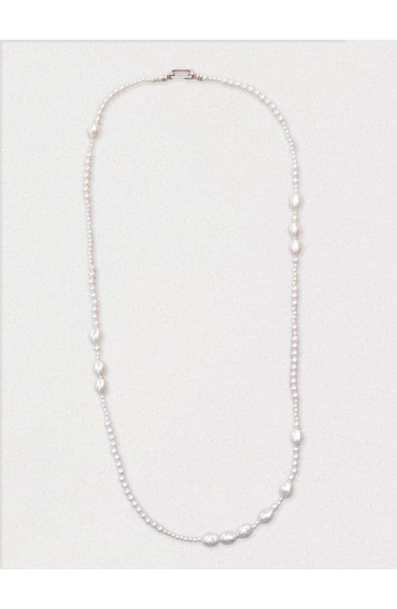 By Lilla Coco Necklace, Main, color, Pearl