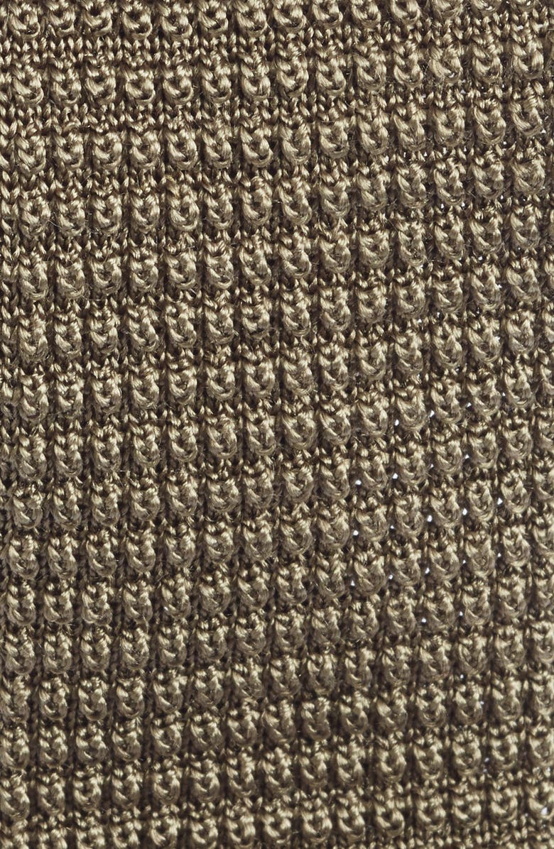 Jack Victor Hudson Silk Knit Tie, Alternate, color, Olive