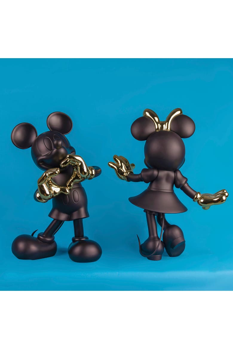 Minne Mouse Welcome Figurine, Alternate, color, Black / Gold