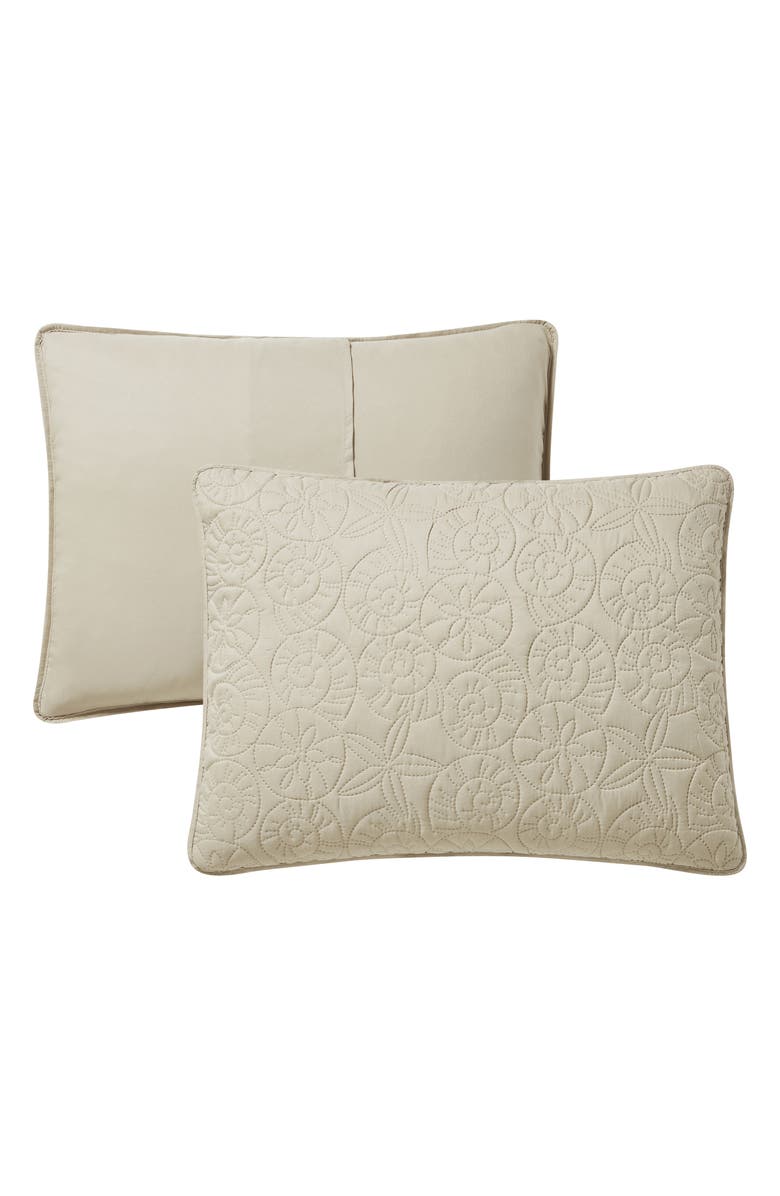 VCNY HOME Seashell Solid 3-Piece Quilt Set, Alternate, color, Taupe