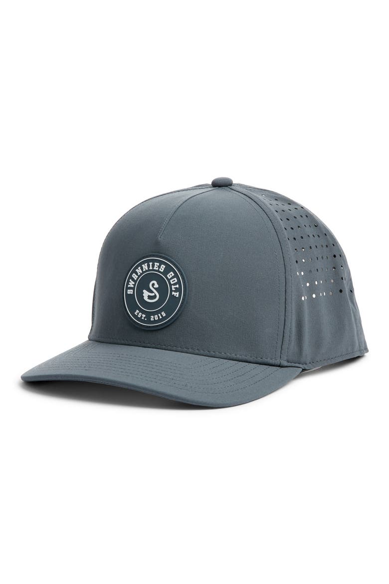 Wade Ventilated Golf Snapback Baseball Cap, Main, color, GRAPHITE