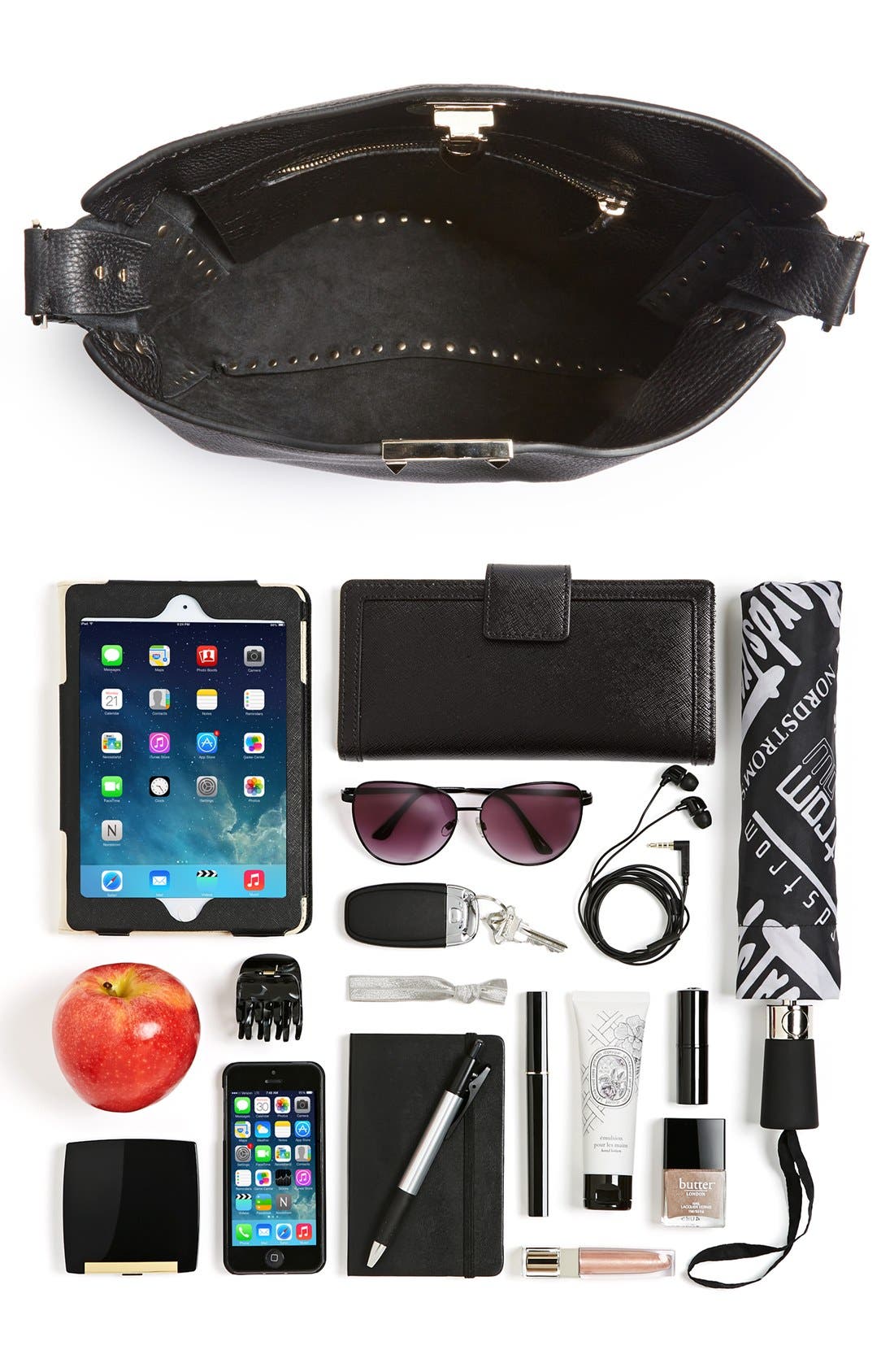 Valentino 'Rockstud' Hobo, Alternate, color, 