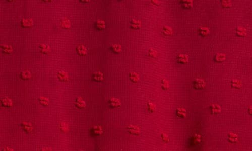 Ava & Yelly Kids' Clip Dot Hankey Maxi Dress In Burgundy