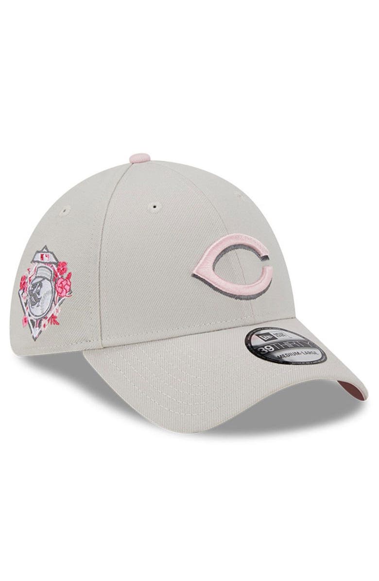New Era Men's New Era  Khaki Cincinnati Reds 2023 Mother's Day 39THIRTY Flex Hat, Main, color, 