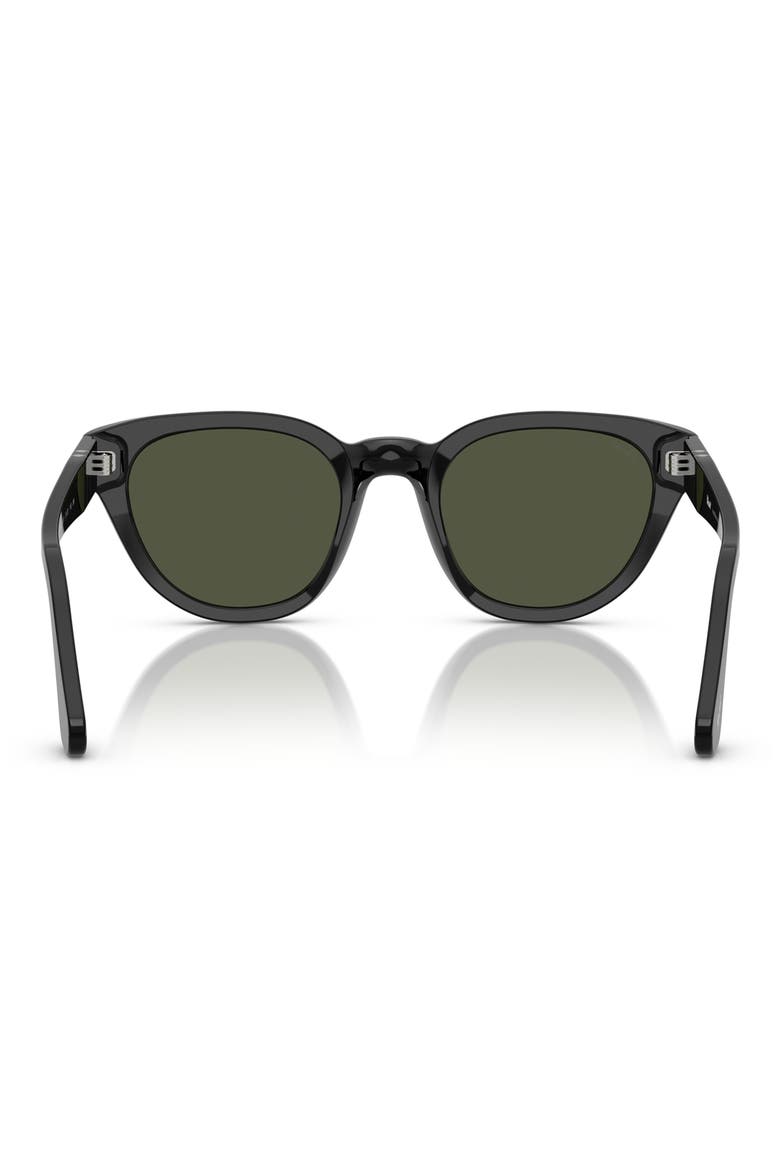 Gender Inclusive PO3379S 51mm Butterfly Sunglasses, Alternate, color, BLACK / GREEN