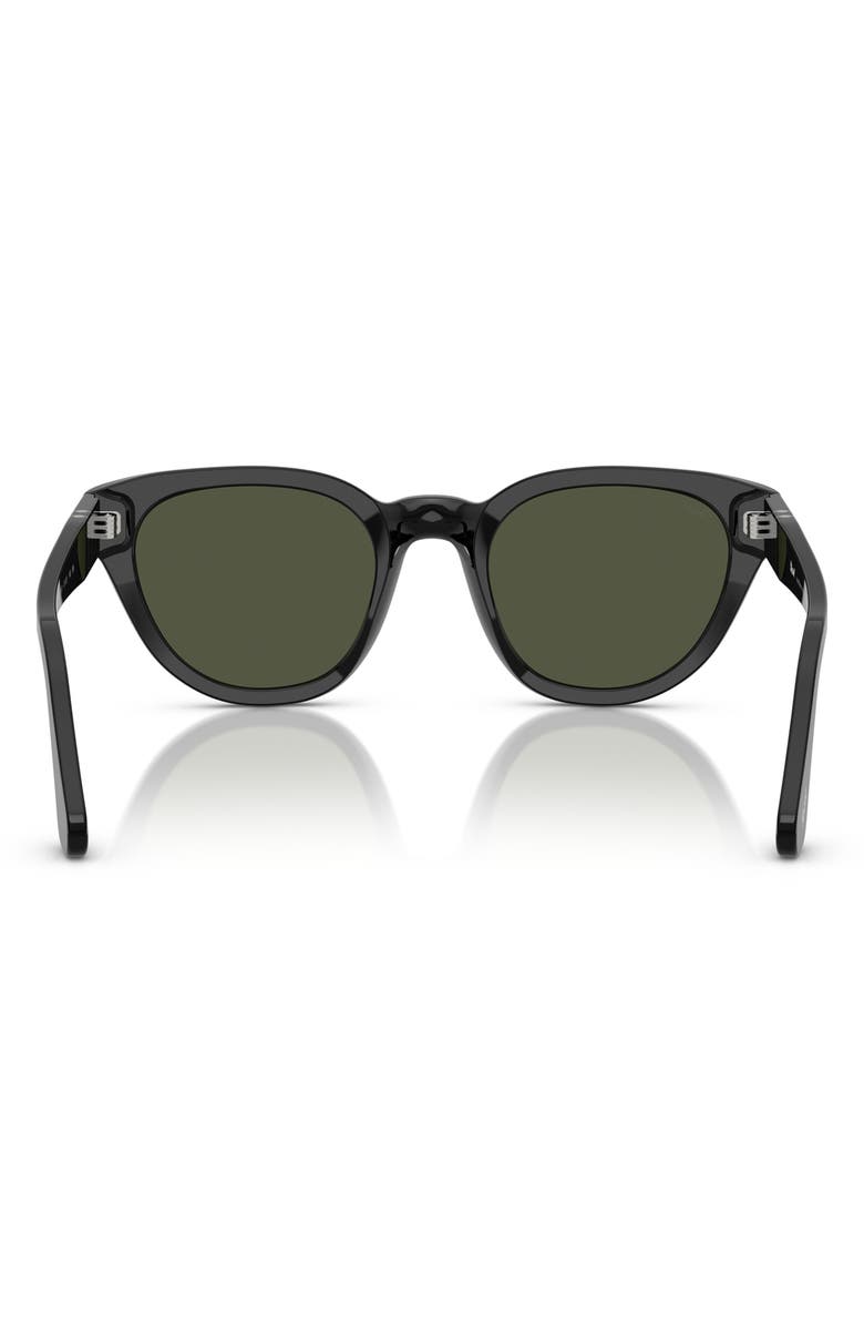 Persol Gender Inclusive PO3379S 51mm Butterfly Sunglasses, Alternate, color, Black / Green