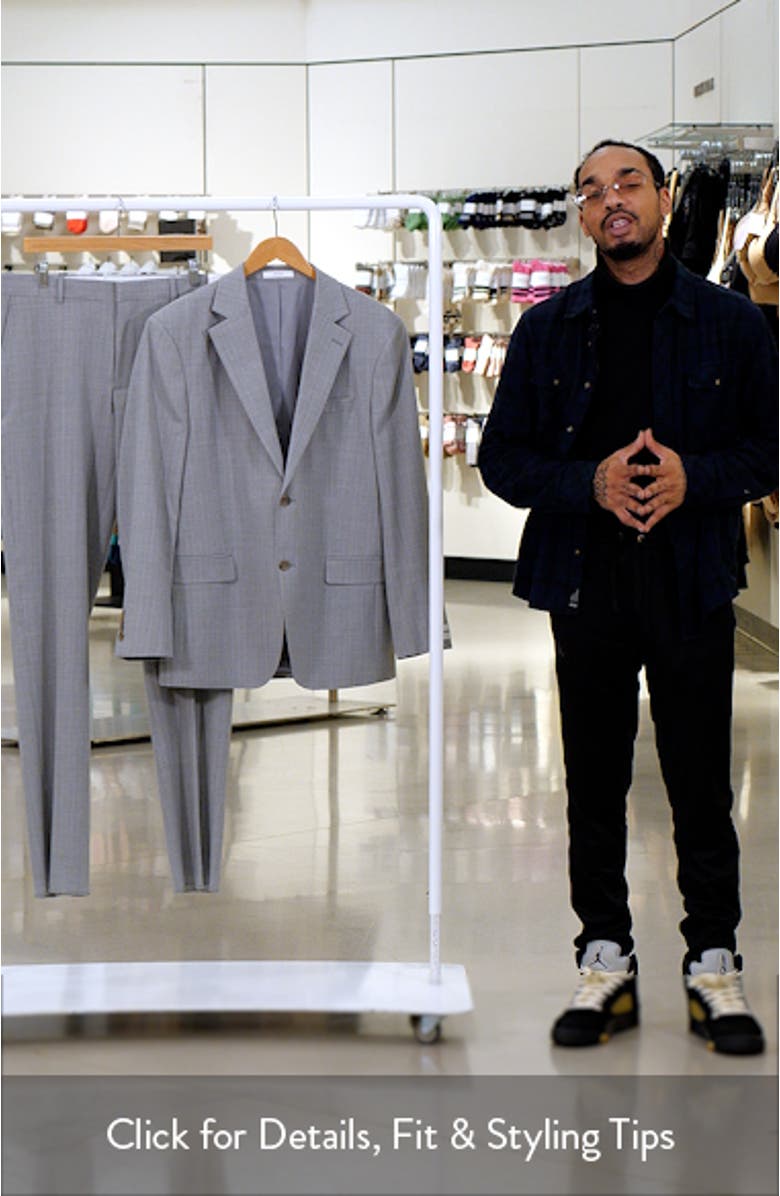 Pinstripe Grey Mélange Suit