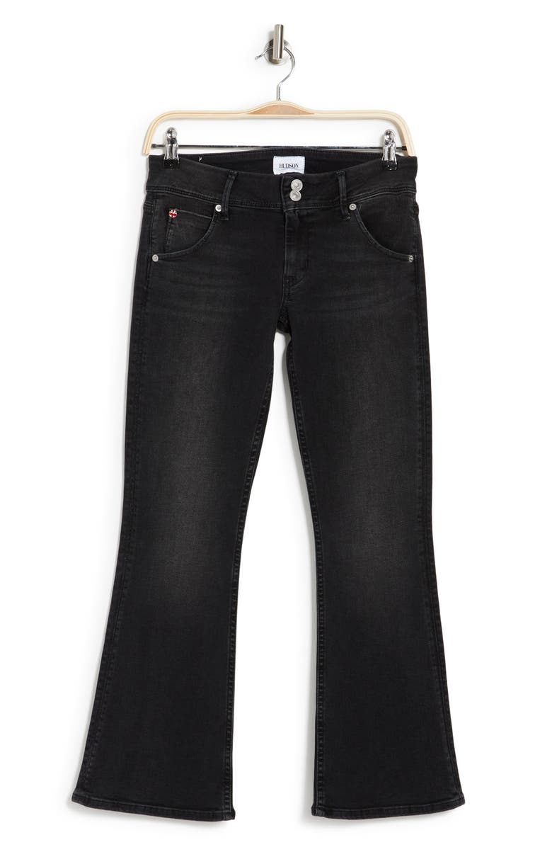 Topshop Tie Dye Lettuce Hem Flare Trousers, Alternate, color,