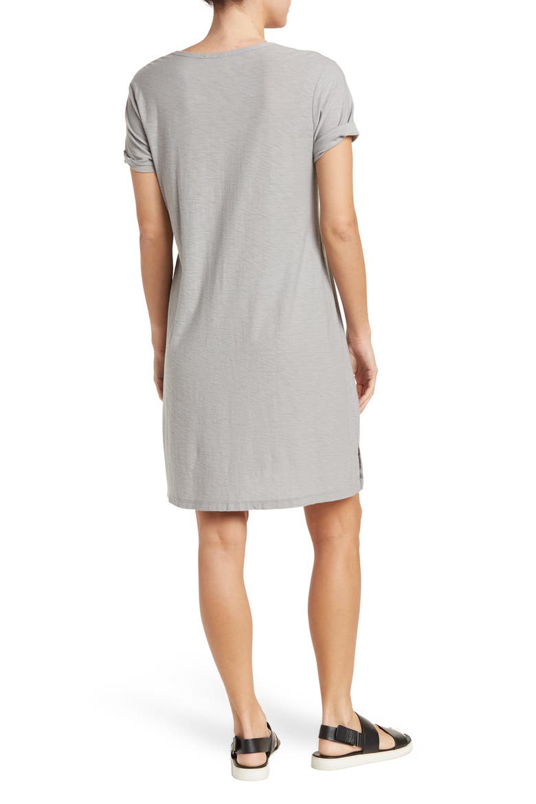 Rolled Sleeve T-Shirt Dress, Alternate, color, FOIL