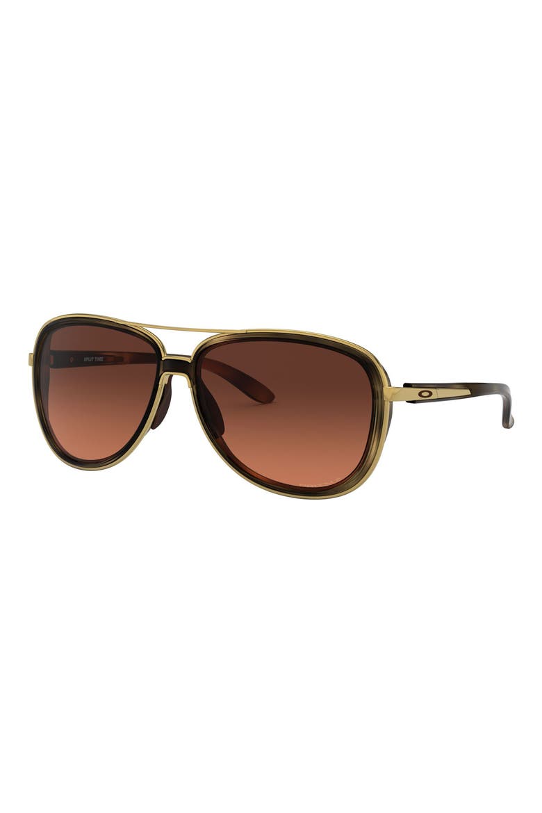 Split Time 58mm Prizm™ Pilot Sunglasses, Alternate, color, BROWN TORTOISE/ PRIZM BROWN