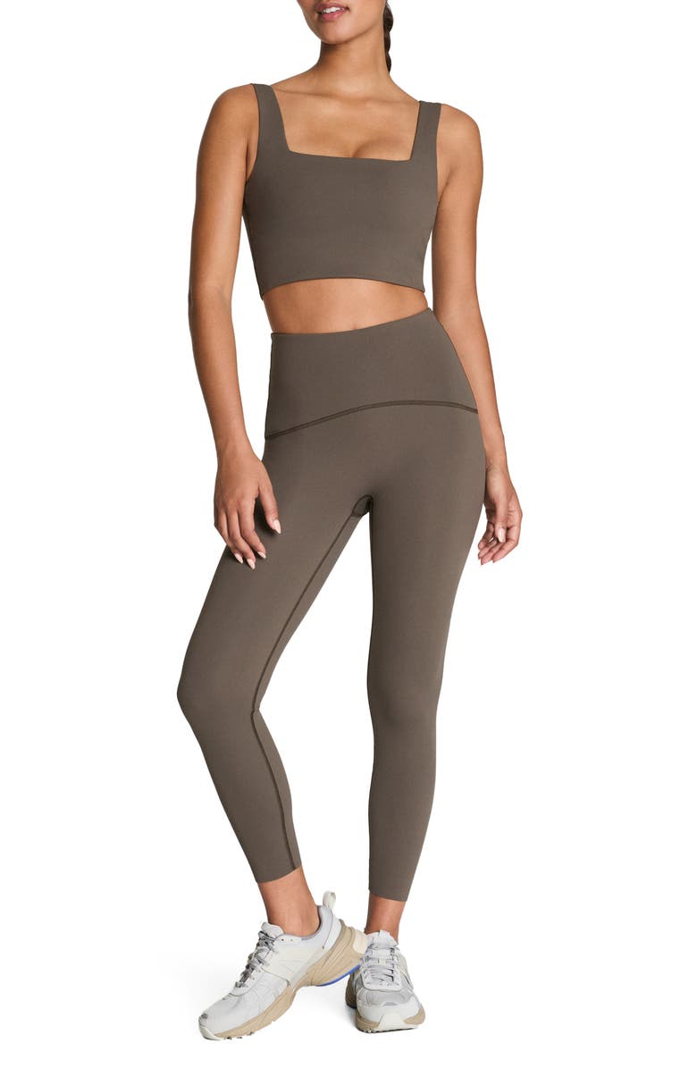 SPANX<sup>®</sup> Square Neck Crop Tank Top, Alternate, color, Mineral