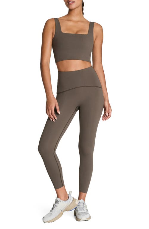 Spanx ® Square Neck Crop Tank Top In Gray