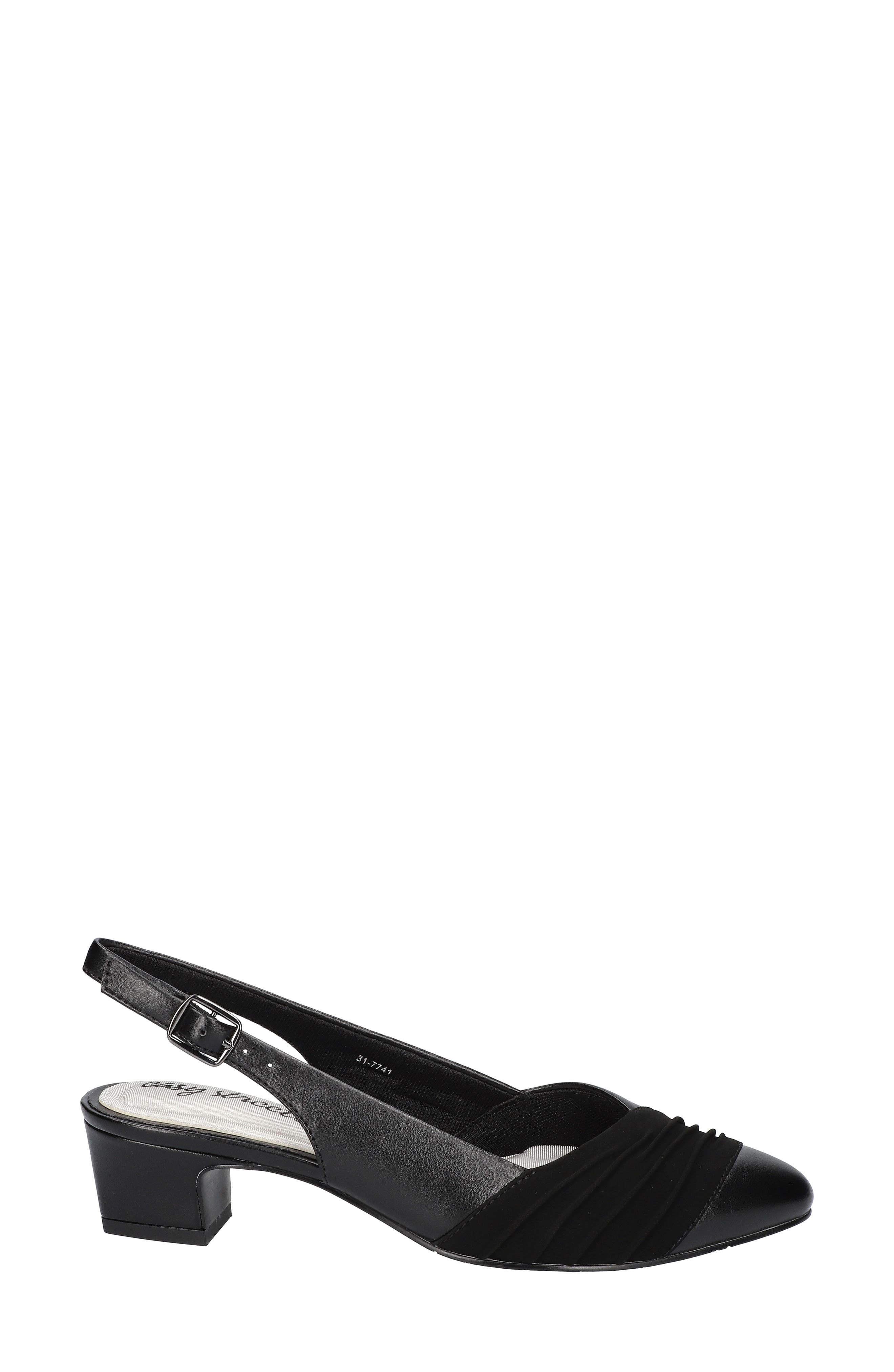 EASY STREET Bates Slingback Pump - Multiple Widths Available, Alternate, color, Black