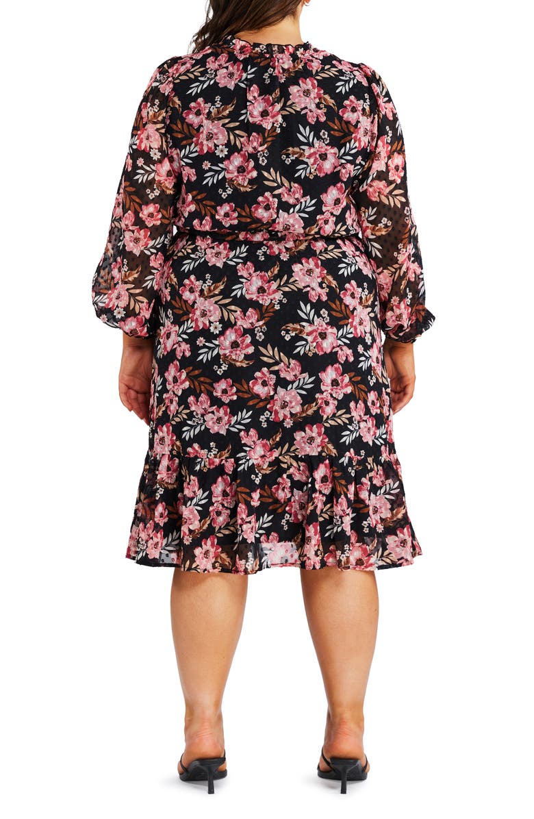 Estelle Woodland Floral Long Sleeve Dress, Alternate, color, 