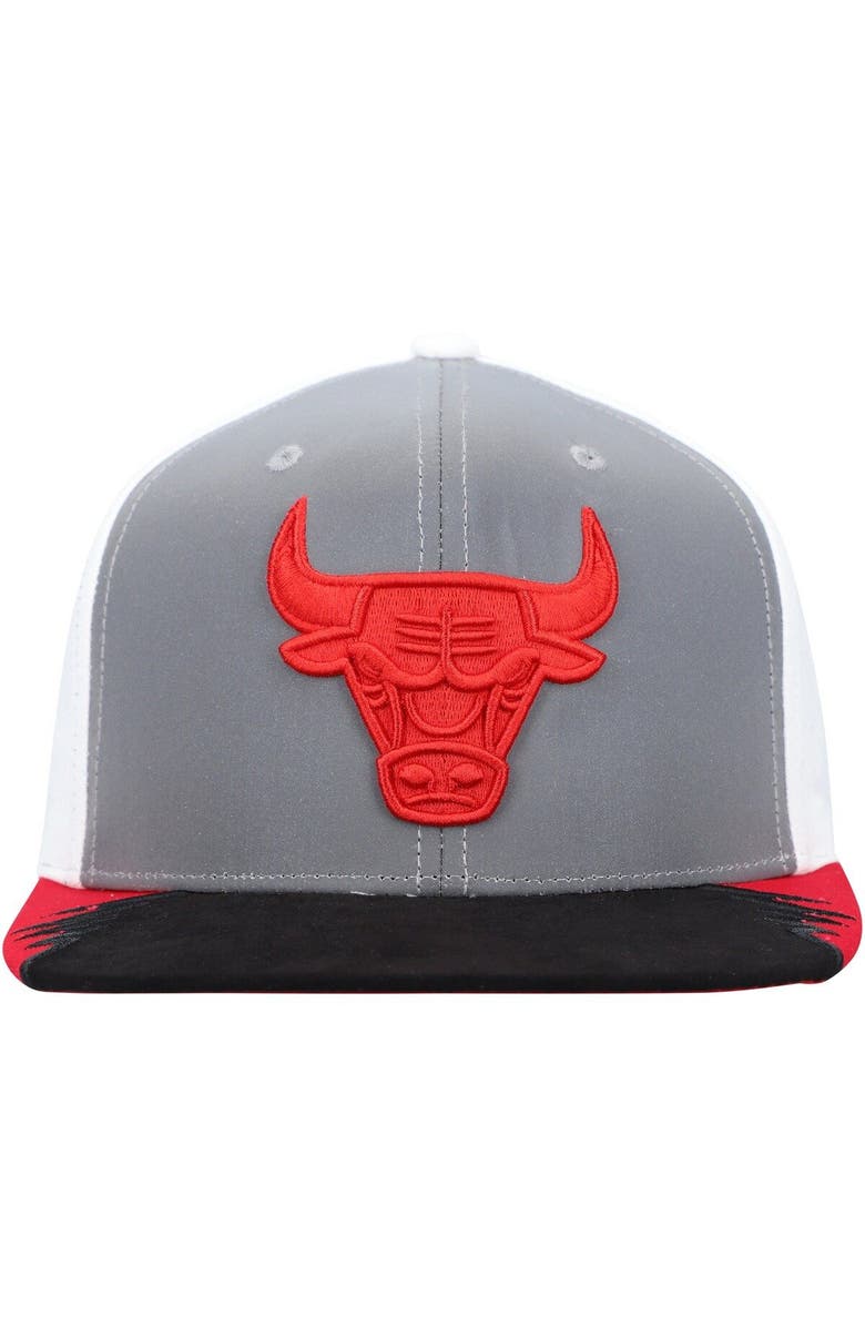 Mitchell & Ness Men's Mitchell & Ness Gray/White Chicago Bulls Day 5 Snapback Hat, Alternate, color, Gray