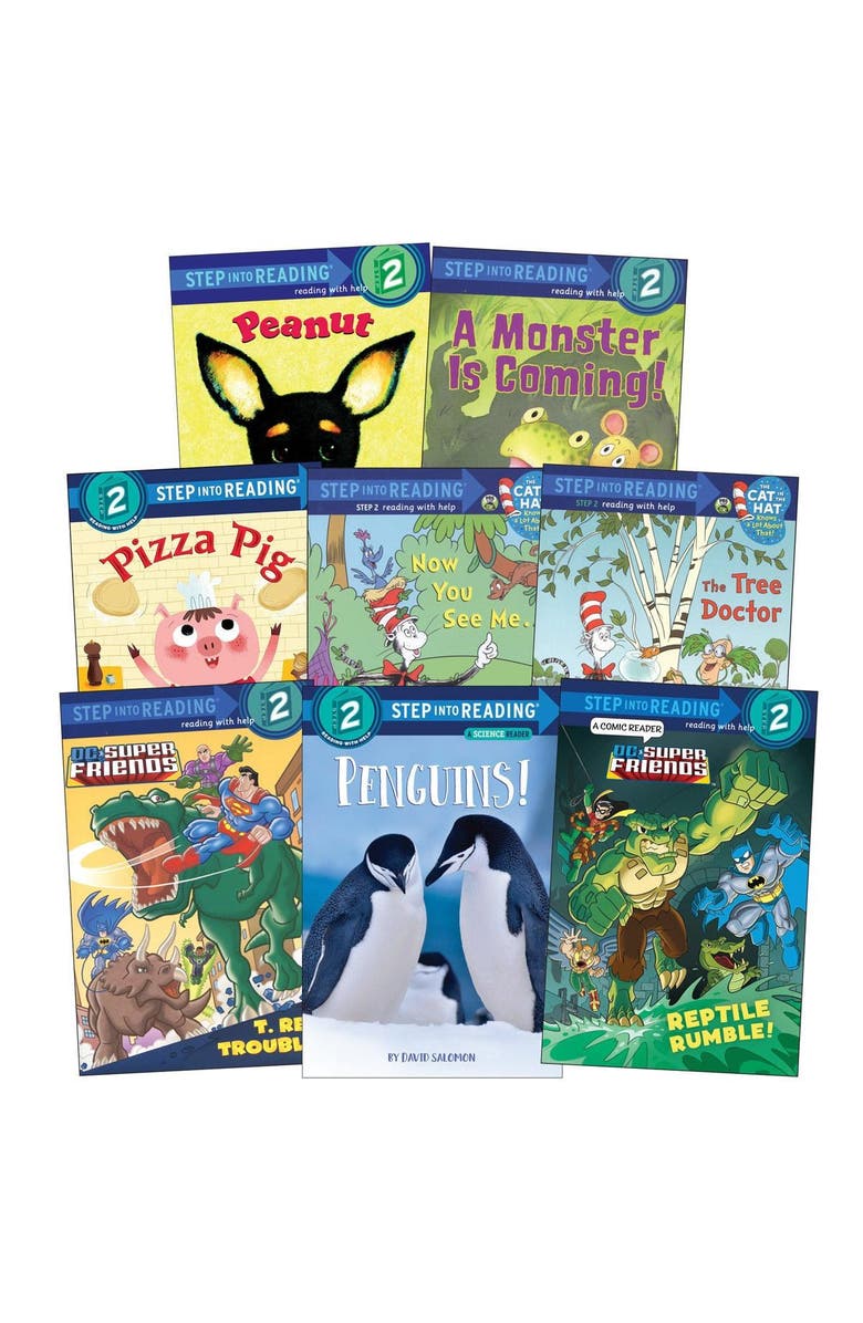 Kaplan Early Learning Company Step Into Reading Book Set - Level 2 - Set of 8, Main, color, Multicolored