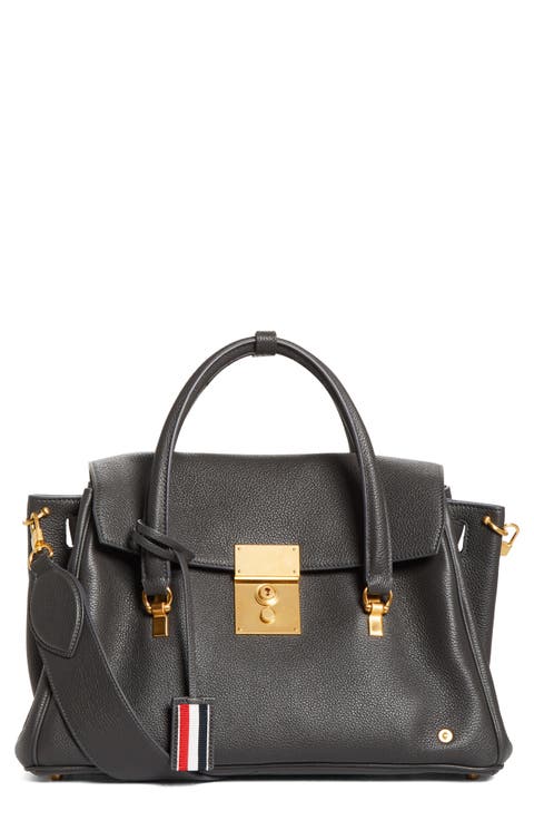 Bolton Pebble Grain Leather Satchel