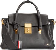 Thom Browne Bolton Pebble Grain Leather Satchel