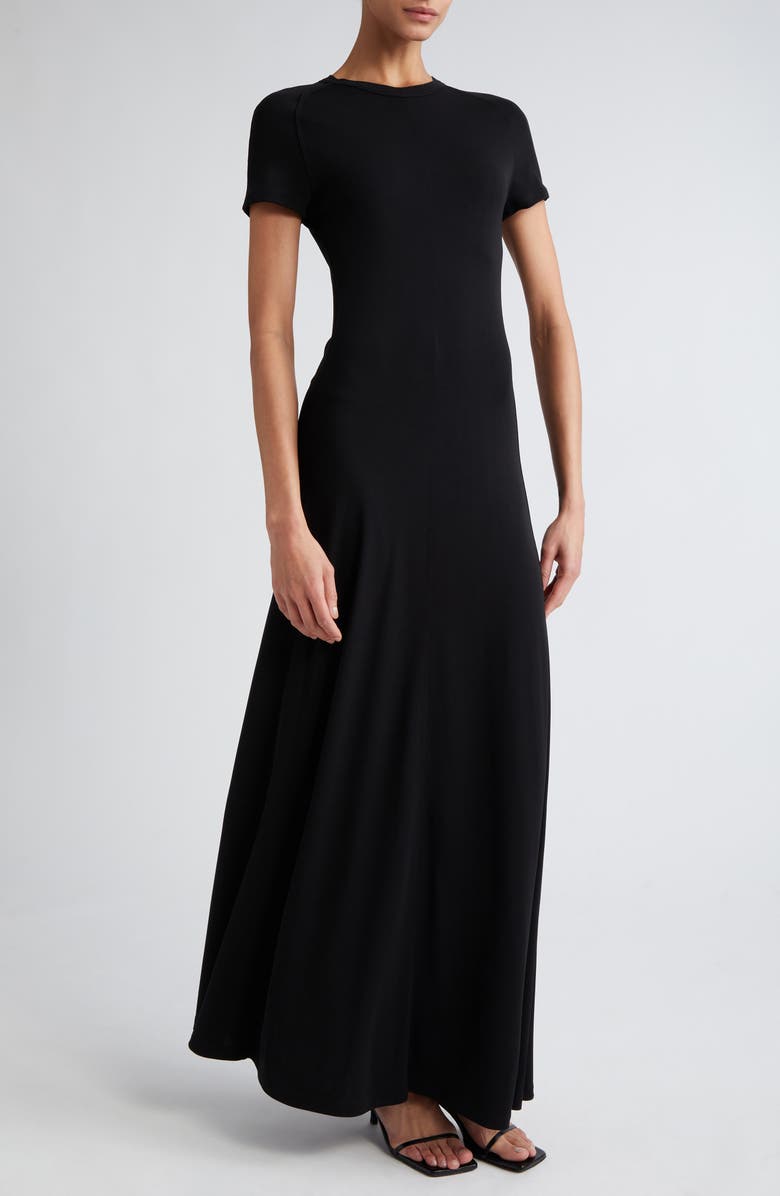 TOTEME Fluid Jersey Maxi T-Shirt Dress, Alternate, color, 